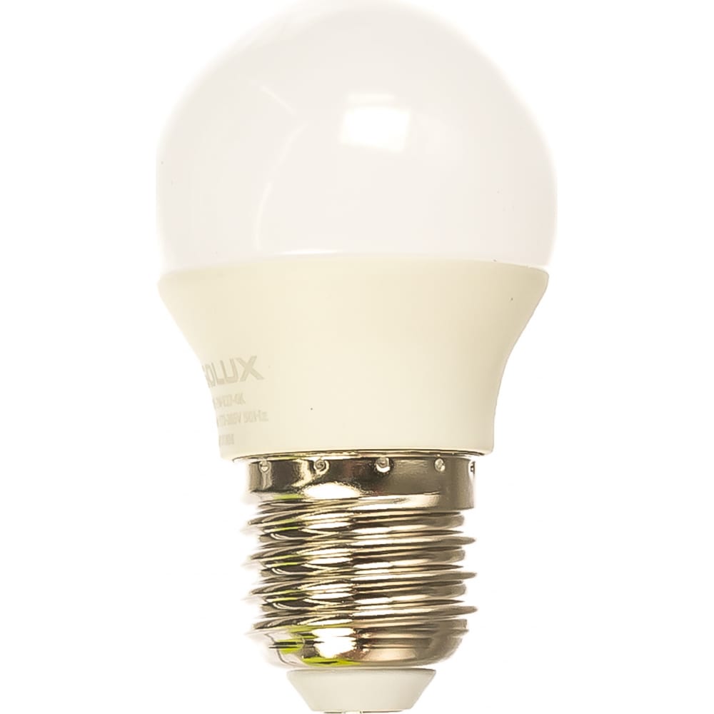 фото Электрическая светодиодная лампа ergolux led-g45-7w-e27-6k шар 7вт e27 6500k 172-265в 12877