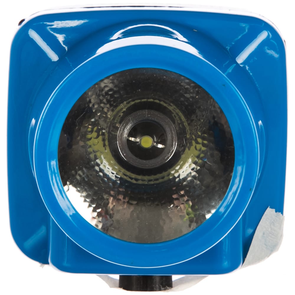 фото Налобный аккумуляторный фонарь, 220в, голубой, 0.4вт led, 1 режим, пластик ultraflash led5374 12427