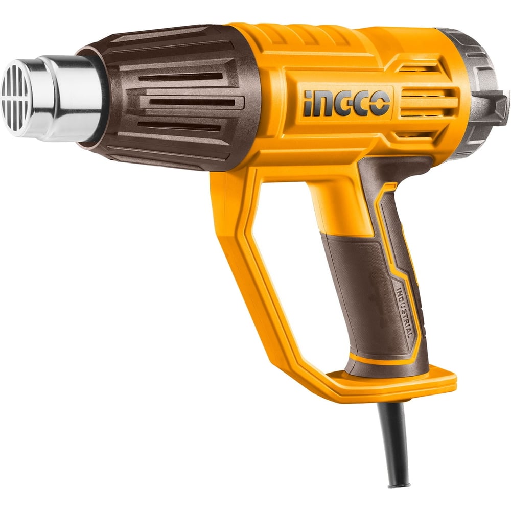 Изображение товара Строительный фен INGCO INDUSTRIAL HG200058 2000 Вт с ЖК-дисплеем и насадками
