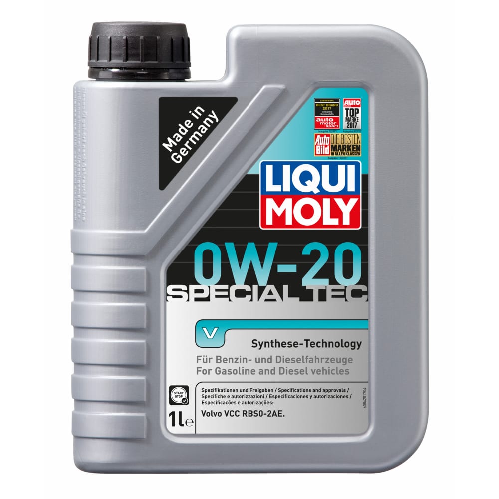 фото Масло моторное нс-синтетическое special tec v 0w-20 c5, 1 л liqui moly 20631