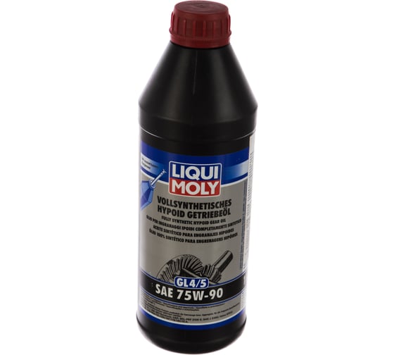 Изображение товара Масло синтетическое трансмиссионное Vollsynth.Hypoid-Getrieb. 75W-90 GL-4/GL-5/MT-1, 1 л LIQUI MOLY 1024