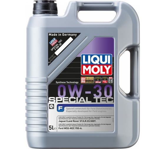 Изображение товара Масло моторное НС-синтетическое Special Tec F 0W-30, 5 л LIQUI MOLY 8903