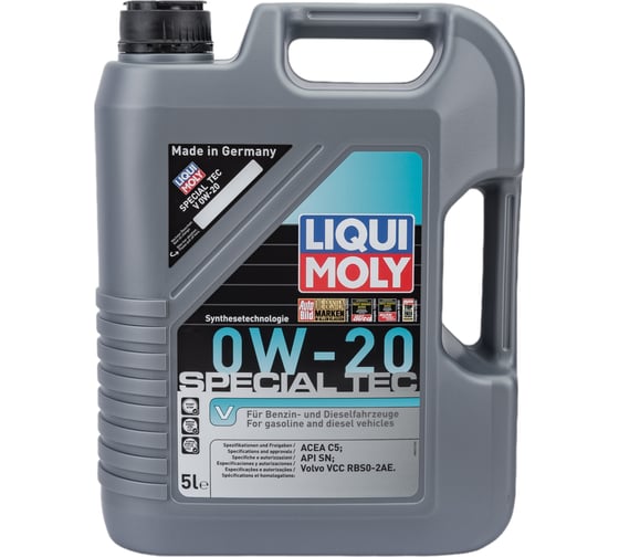 Изображение товара Масло моторное НС-синтетическое Special Tec V 0W-20 C5, 5 л LIQUI MOLY 20632
