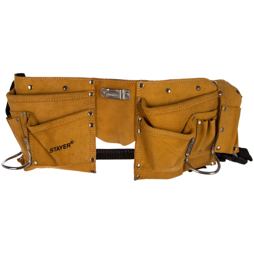 Кожаный пояс для инструментов STAYER кожаный сумка для инструментов stayer