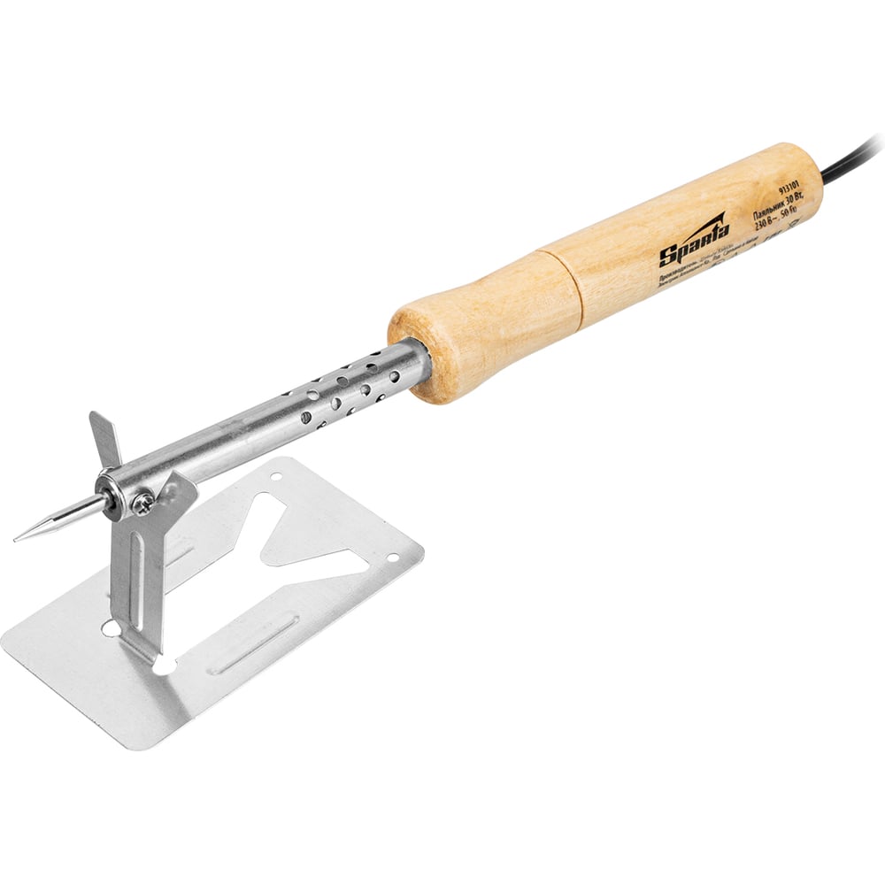 Изображение товара Паяльник SPARTA с деревянной ручкой 30 Вт 220 В