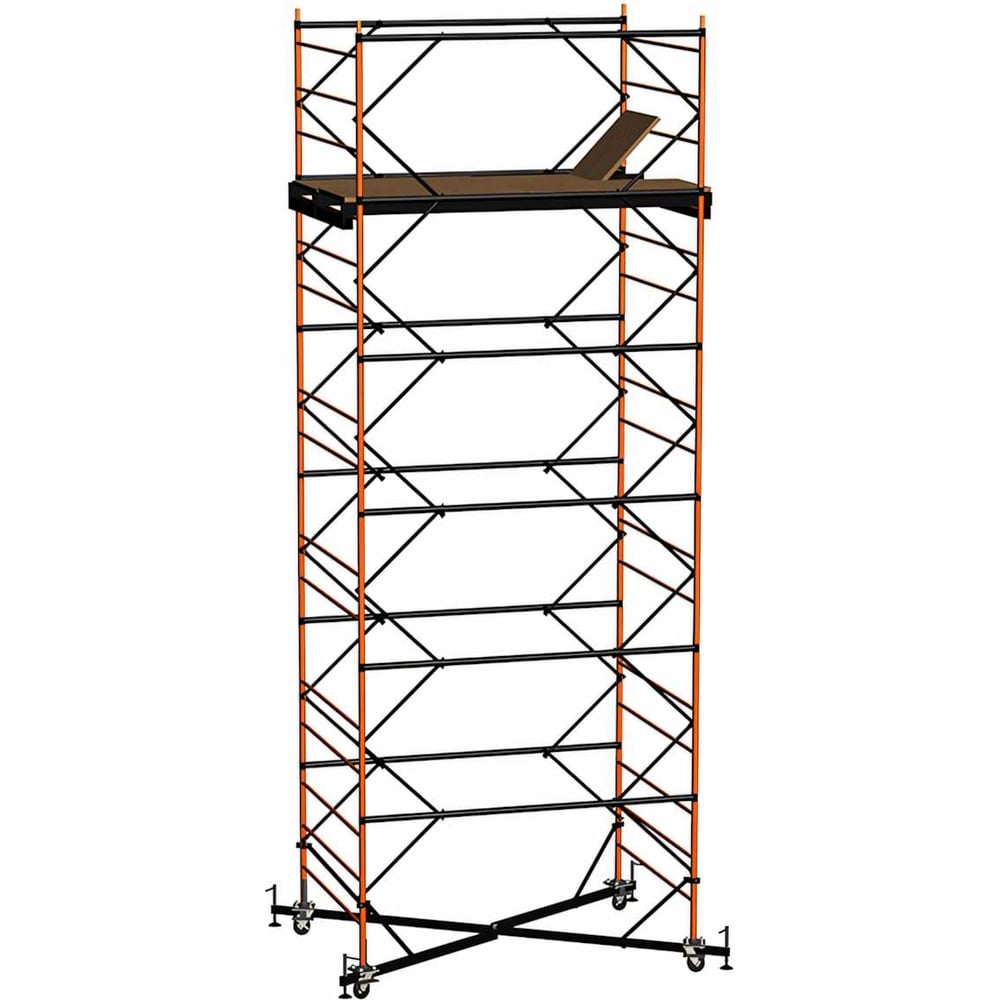 Изображение товара Вышка-тура РИНСТРОЙ РИН Витязь 1,6x2,4 м, высота 7,4 м, сталь фанера