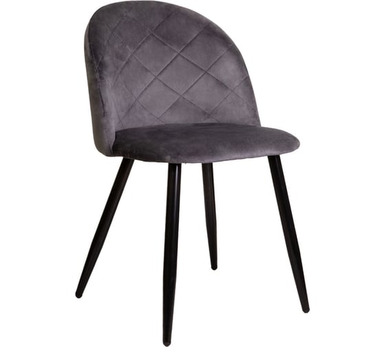 Изображение товара Стул AKS Home HONNOR, серый велюр HLR-21/черный 63384
