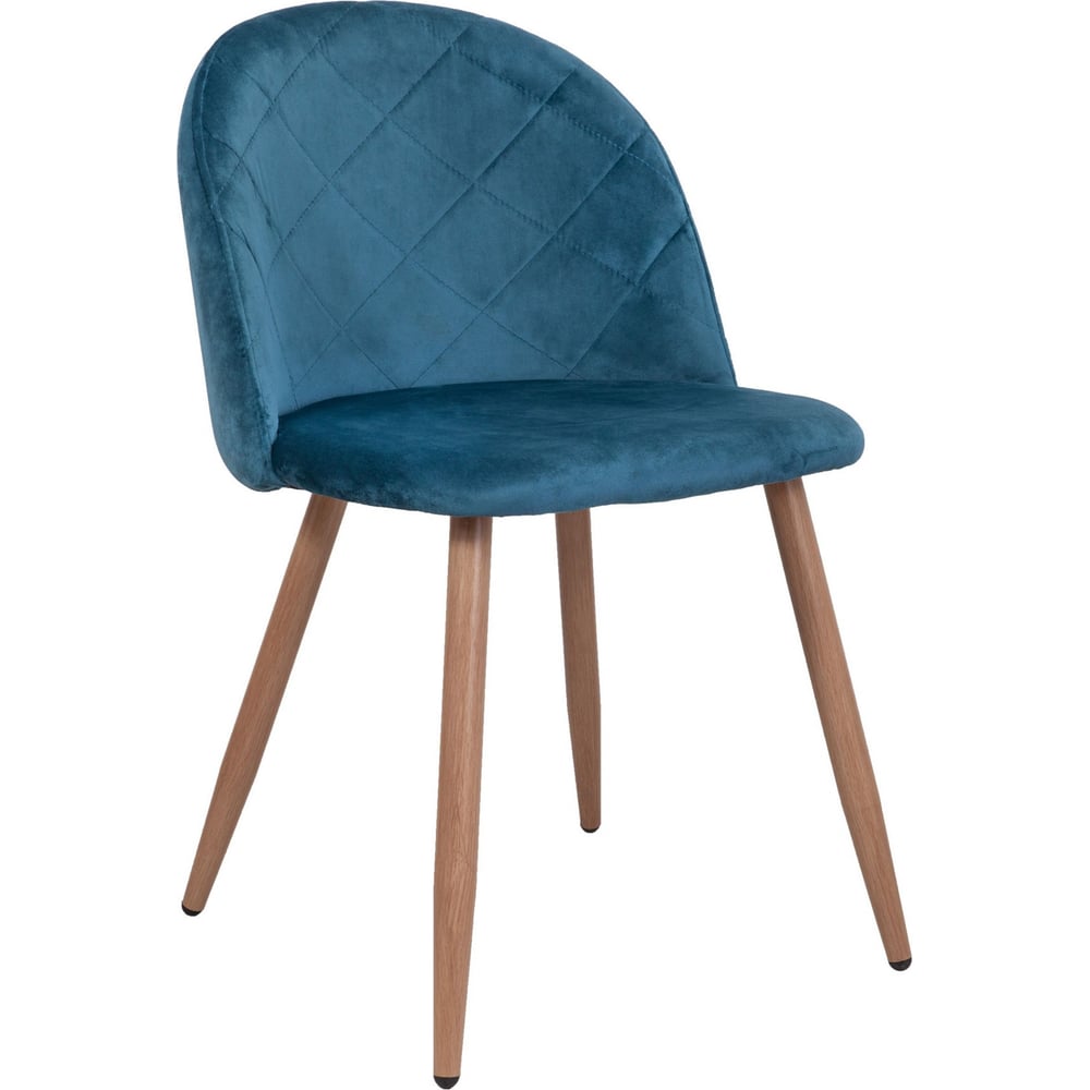 Изображение товара Стул AKS Home HONNOR голубой велюровый с металлическим каркасом