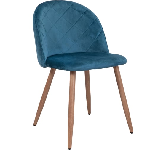Изображение товара Стул AKS Home HONNOR, голубой велюр HLR-62/дуб 67620