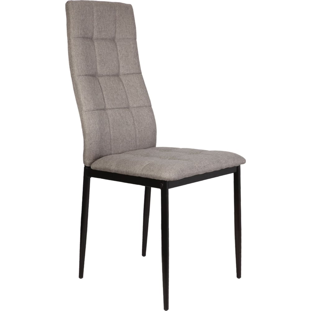 Изображение товара Стул AKS Home SKY с бежевой тканью и черным каркасом