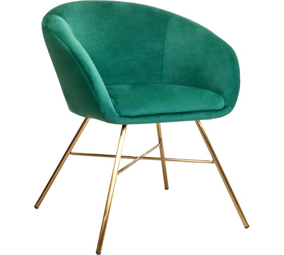 Изображение товара Стул AKS Home AMUR, зеленый велюр золото 62694
