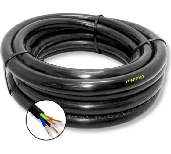 Изображение товара Кабель ПРОВОДНИК КГ-ХЛ 4x35 мм2, гибкий, 20м OZ242802L20