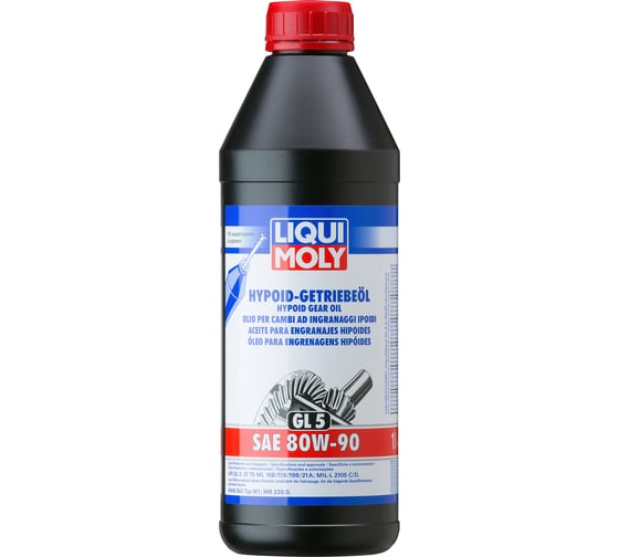 Изображение товара Трансмиссионное масло LIQUI MOLY Hypoid-Getriebeoil минеральное, 80W-90, GL-5, 1 л 4406