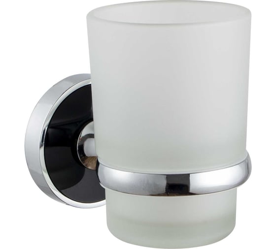 Изображение товара Одинарный стакан с держателем Zenfort коллекция "либретто", черный 102318