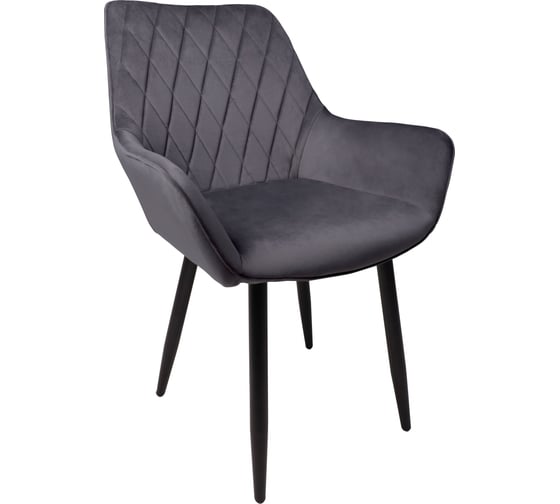 Изображение товара Стул AKS Home PABLO, серый велюр HLR-21/черный 72329