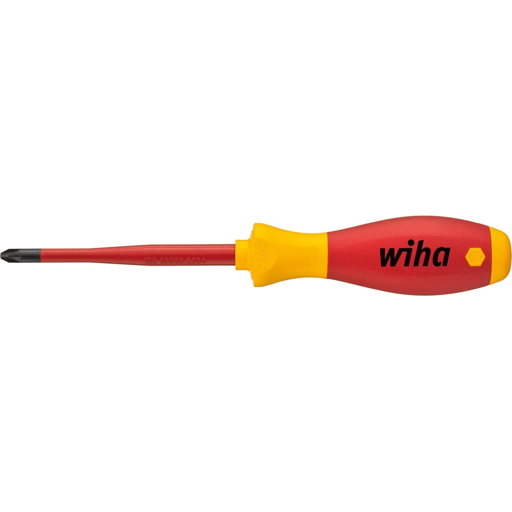 фото Отвертка wiha softfinishelectric slimfix pz2, 100 мм 35396