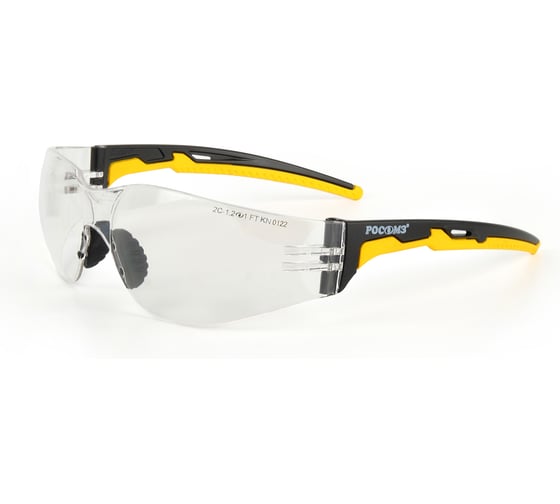Изображение товара Защитные открытые очки РОСОМЗ  О15 HAMMER ACTIVE StrongGlass 2C-1,2 PC с мягким носоупором 11537-5