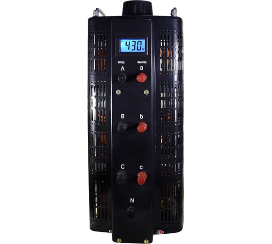 Изображение товара Трехфазный ЛАТР SUNTEK 15000ВА диапазон 0-430 Вольт LTR-3-15000