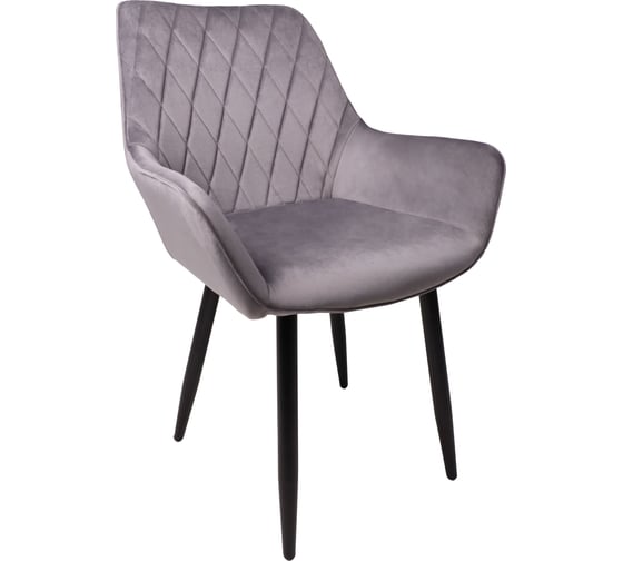 Изображение товара Стул AKS Home PABLO, светло-серый велюр HLR-20/черный 72328