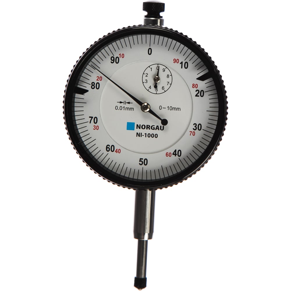 Измерительная головка часового типа NORGAU индикатор часового типа 0 100 мм 0 01 мм без ушка чиз 157489