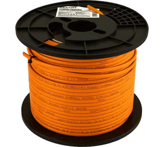 Изображение товара Саморегулируемый греющий кабель REXANT 10HTM2-CT 10Вт/1м, 100м 51-0632