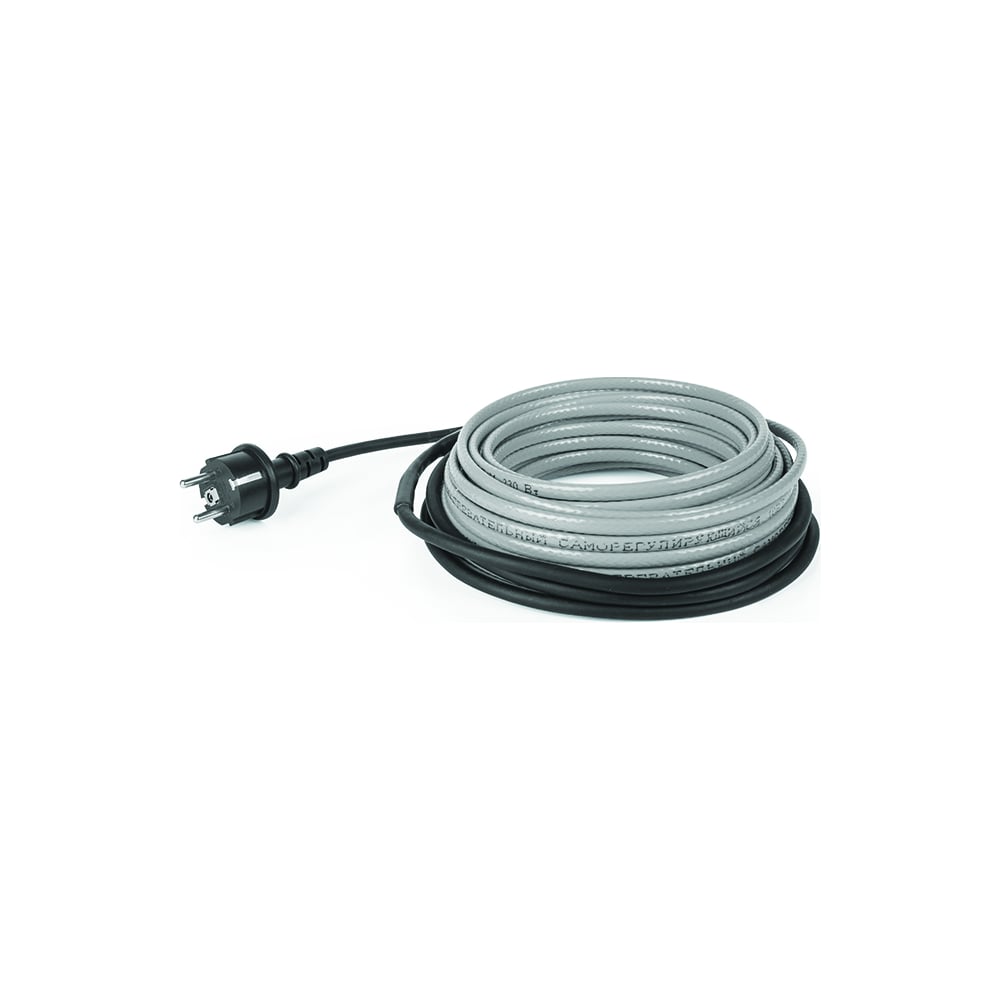фото Греющий саморегулирующийся кабель на трубу rexant extra line 25msr-pb 6m 6м/150вт 51-0641