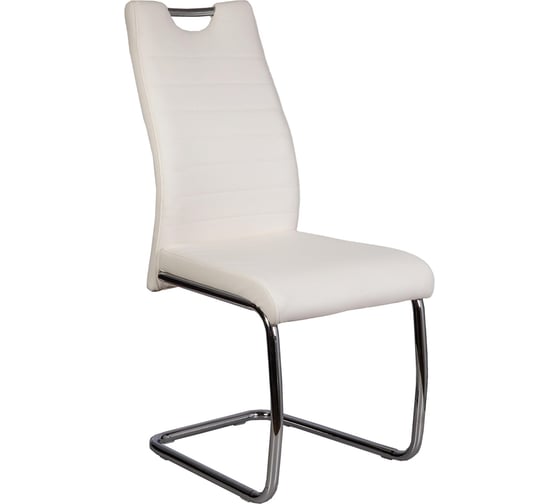 Изображение товара Стул AKS Home AVA, белый APU-002 хром 54512