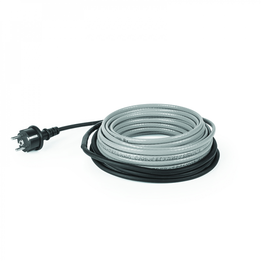 фото Греющий саморегулирующийся кабель на трубу rexant extra line 25msr-pb 25m 25м/625вт 51-0648
