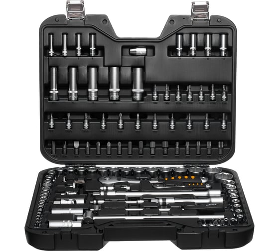 Изображение товара Набор инструментов Inforce 108 предметов 1/2", 1/4", Сталь Cr-V, Профессиональный, 06-07-12