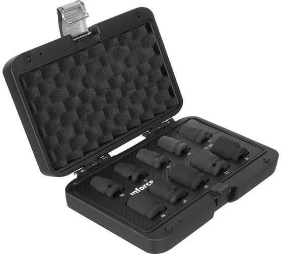 Изображение товара Набор торцевых ударных головок Inforce (1/2"; 10-24 мм) 11-01-261