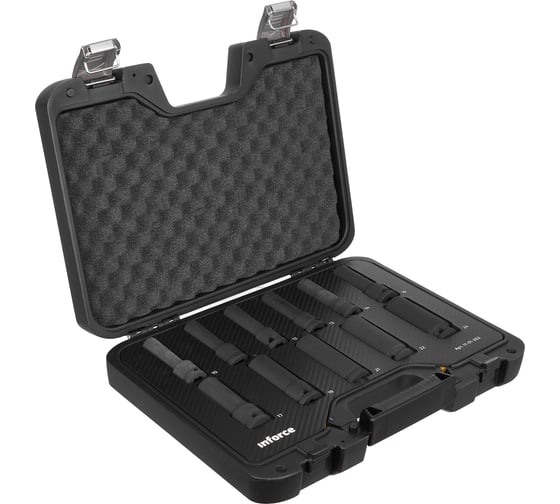 Изображение товара Набор торцевых ударных удлиненных головок Inforce (1/2"; 10-24 мм) 11-01-263