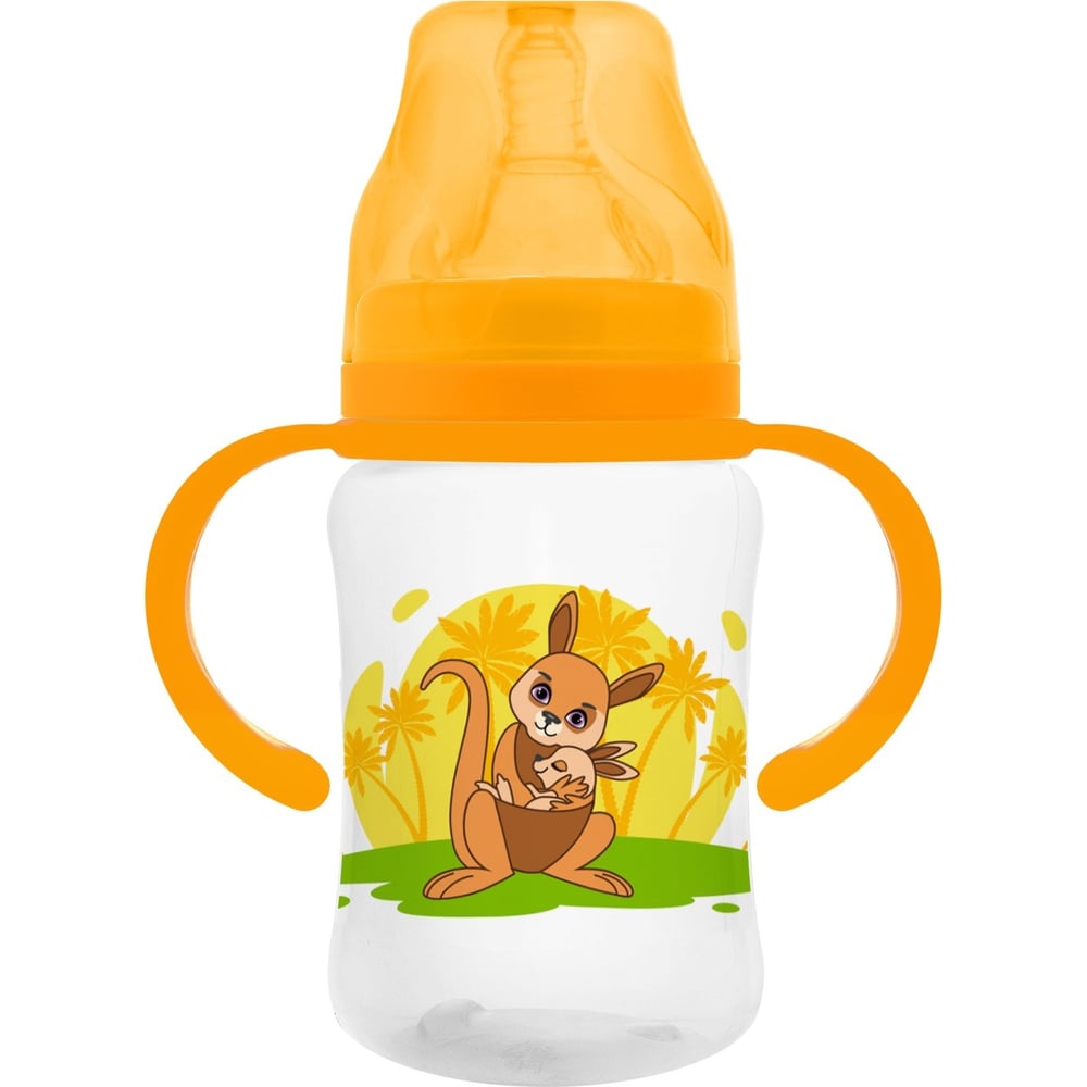 Изображение товара Бутылочка с ручками для кормления Мамина Радость 150 мл кенгуру