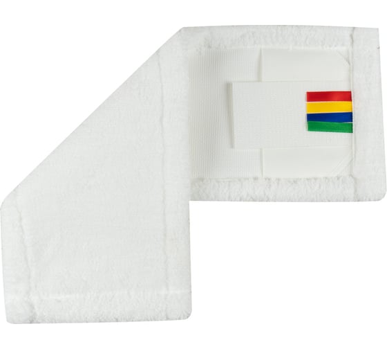 Изображение товара Моп NV плоский, микрофибра 50 см, белый, крепление карман и ухо MF-M-50/C