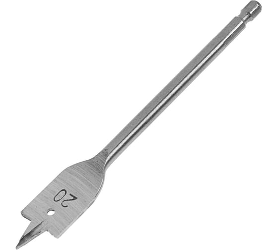 Изображение товара Сверло по дереву перовое 20x152 мм, шестигранный хвостовик ТУНДРА 1032496