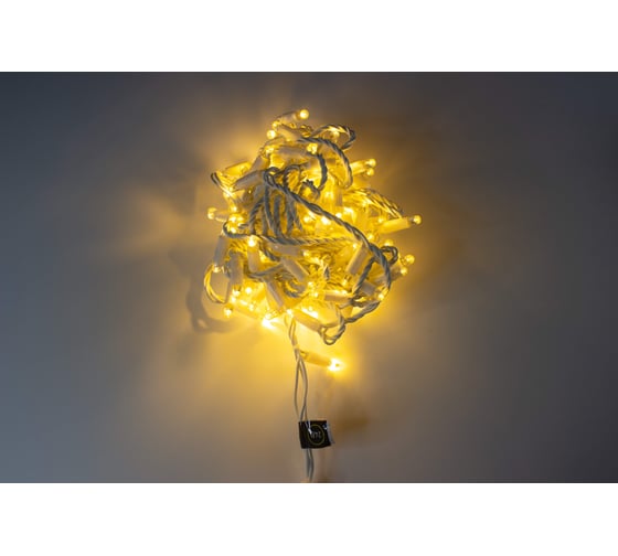 Изображение товара Гирлянда TEAMPROF Нить 10 м, 24В, теплый белый, белая резина 2,3мм TPF-S10C-24V-SRW/WW