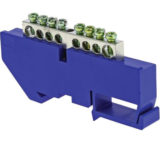 Изображение товара Нулевая шина EKF N 63.08 DIN изолятор никель sn1-63-08-d