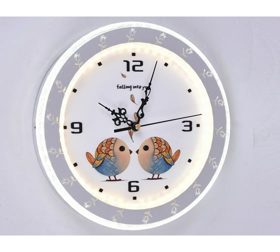 Изображение товара Часы Мелодия Света 6485 28W WT+GR 000028219