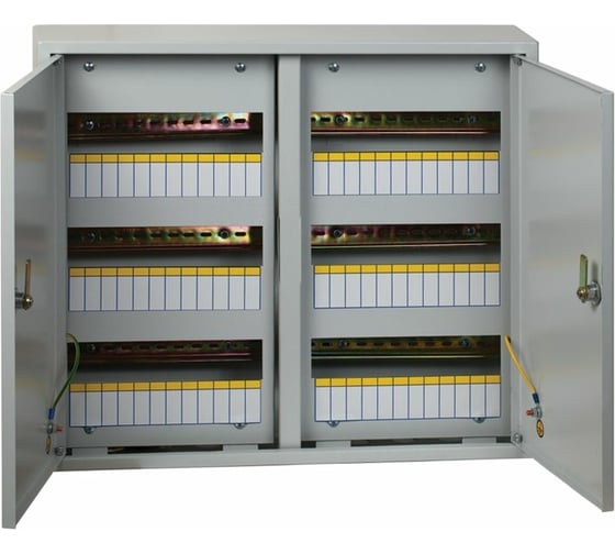 Изображение товара Распределительный навесной щит EKF  ЩРн-72з IP31 2-х дверный 480х565х120 с замком mb21-72