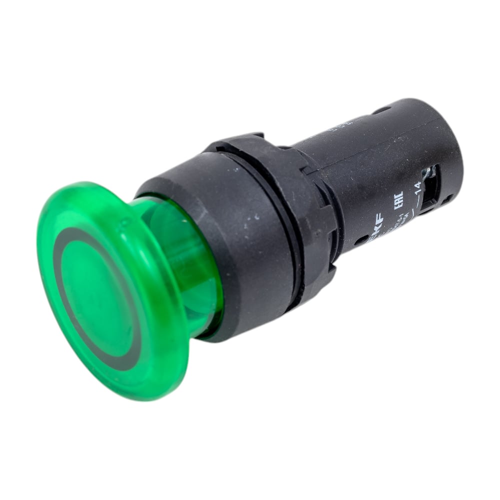 Изображение товара Кнопка EKF SW2C-10MD гриб зеленая подсветка 10 шт