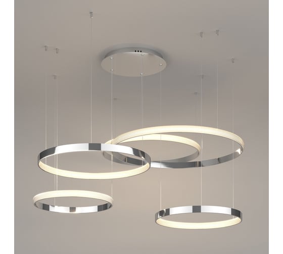 Изображение товара Подвесной светодиодный светильник с пультом управления Eurosvet 90175/5 хром a045416