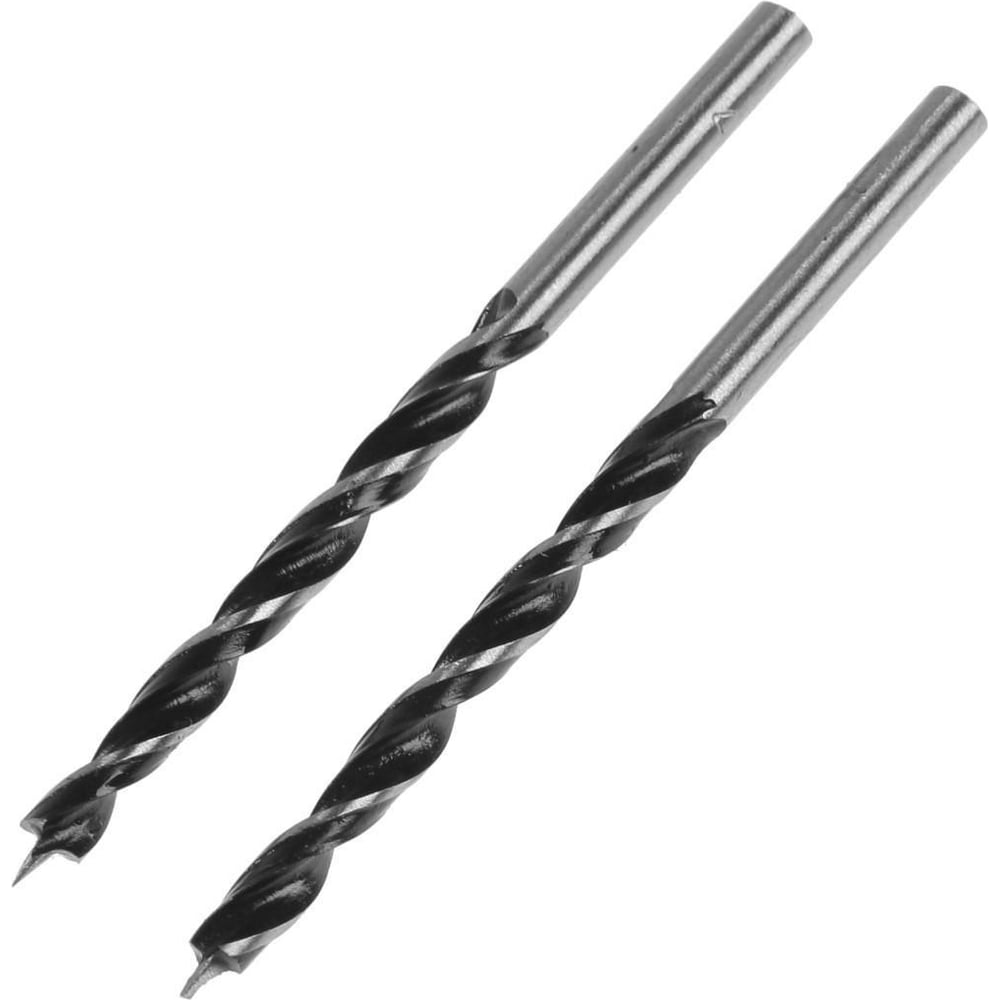 Изображение товара Сверло по дереву 4x75 мм, 2 шт, цилиндрический хвостовик ТУНДРА 1444185