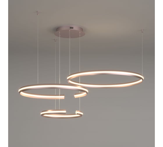 Изображение товара Подвесной светодиодный светильник с пультом управления Eurosvet 90180/3 сатин-никель a045427