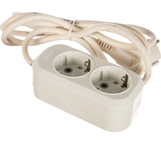 Изображение товара Удлинитель EKF Эксперт 2 гнезда шнур 2м 16А/3.5кВт с заземлением ПВС 3х1 UBA16-310-2-02