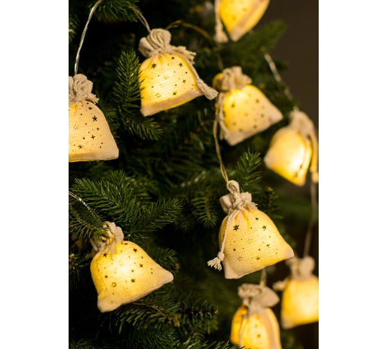 Изображение товара Гирлянда КОСМОС Подарки 6x4х7см ткань 10LED, KOC_GIR-B118