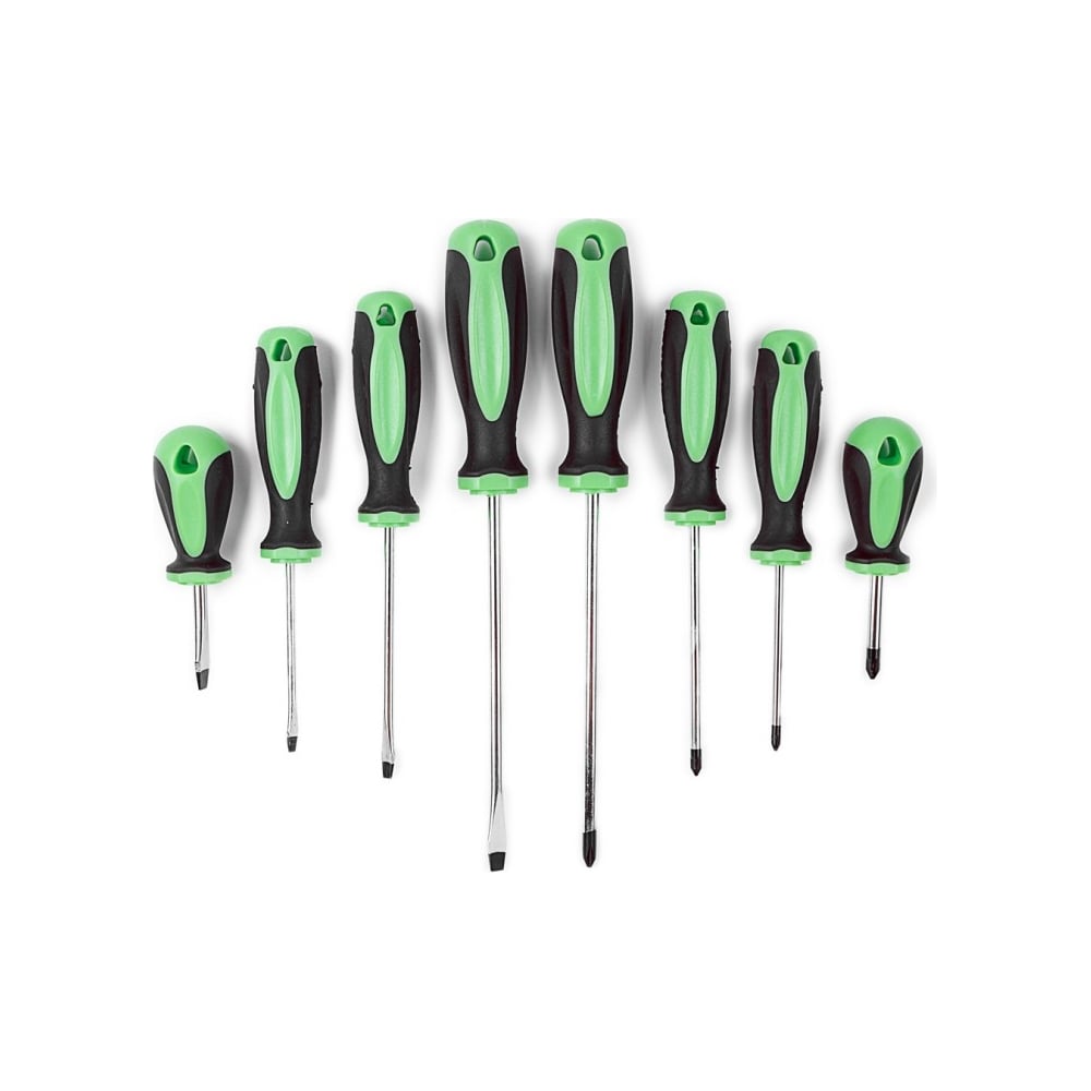 Изображение товара Набор отверток Помощник 8 пр. с Phillips и Slotted для бытовых и профессиональных работ