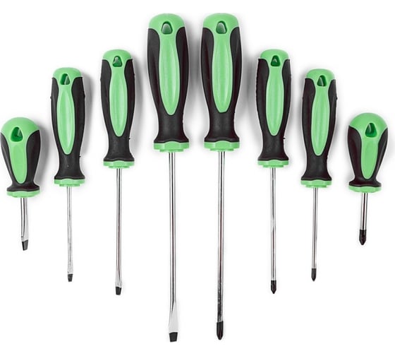 Изображение товара Набор отверток Помощник 8 пр.(ph:2x40,2x150,1x75,1x100мм;sl:5.5x40,4x75,4.5x100,5.5x150мм), в блистере P017K(49995)