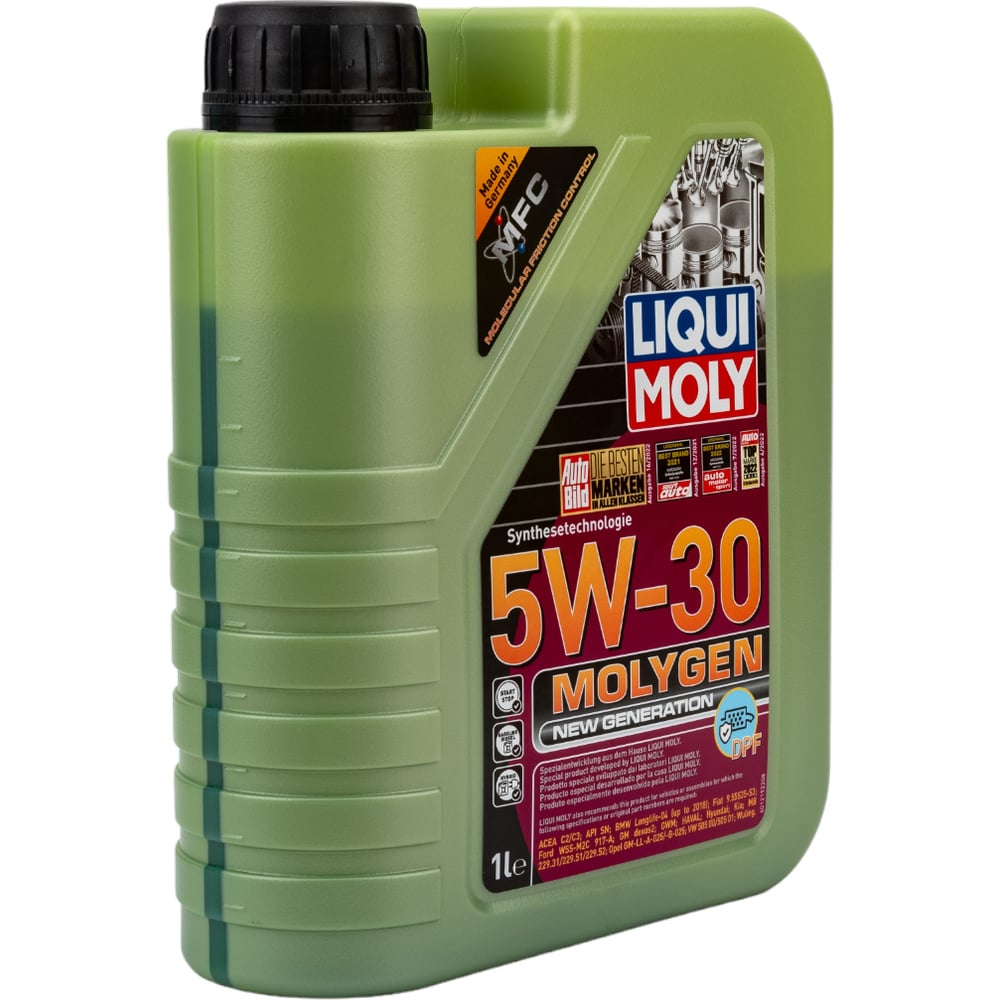 НС-синтетическое моторное масло LIQUI MOLY 5W30 21224 Molygen New Generation DPF 5W-30 - фото 1