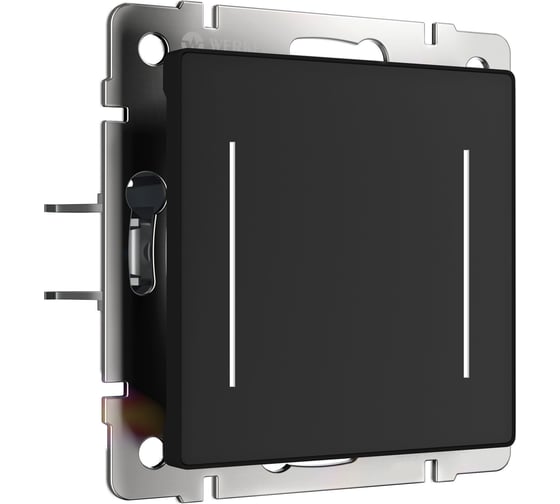 Изображение товара Умный сенсорный выключатель WERKEL двухклавишный (черный) a064142