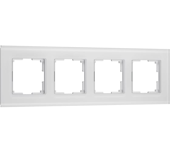 Изображение товара Рамка WERKEL на 4 поста senso (белый, стекло soft-touch) a064567