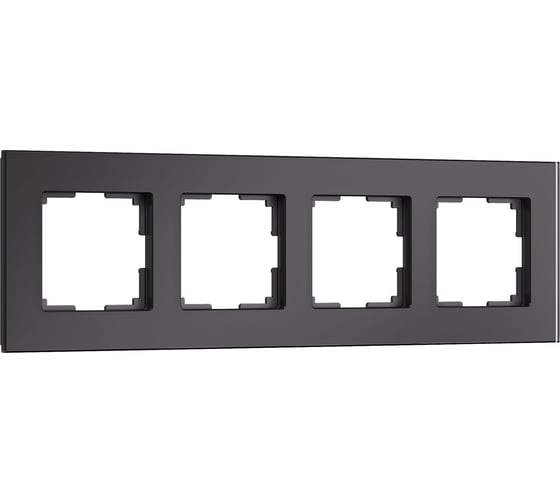 Изображение товара Рамка WERKEL на 4 поста senso (черный, стекло soft-touch) a064575